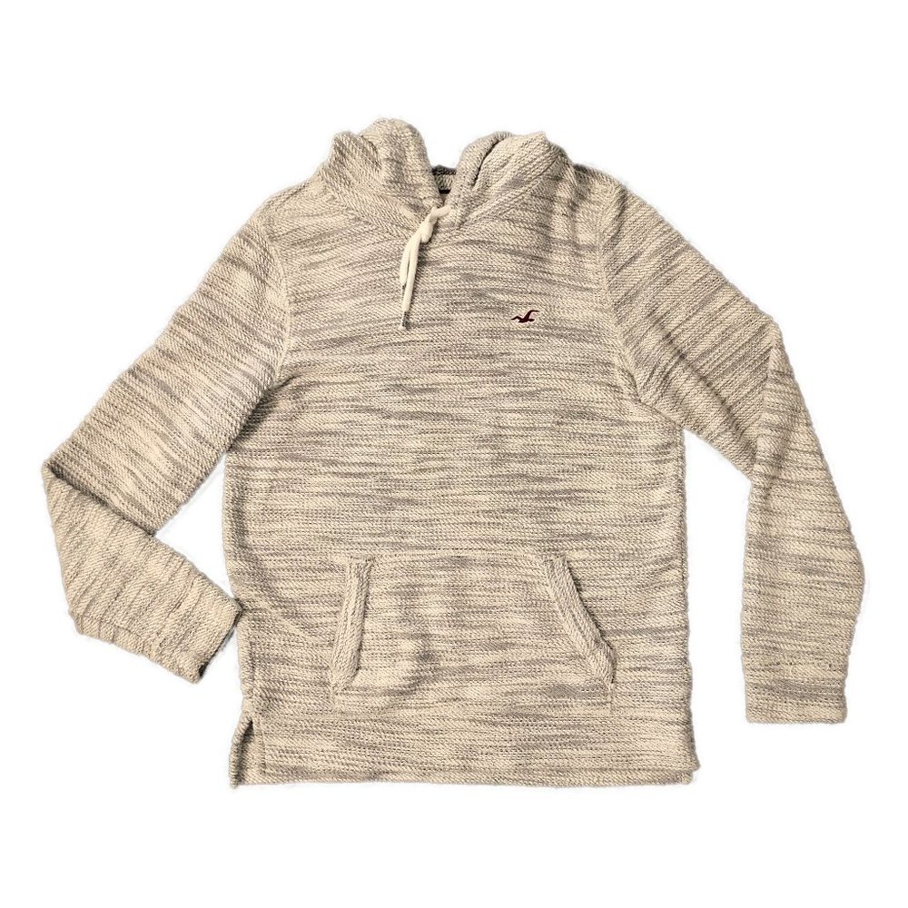 Hollister White Knitted Hoodie